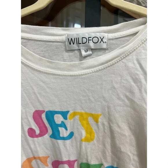 WILDFOX graphic tee jet lagged travel honeymoon bachelorette short sleeves - Picture 3 of 5